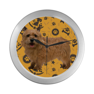 Norwich Terrier Dog Silver Color Wall Clock - TeeAmazing