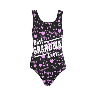 Best Grandma Ever Vest One Piece Swimsuit - TeeAmazing