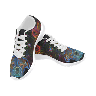 English Bulldog Glow Design 3 White Sneakers Size 13-15 for Men - TeeAmazing