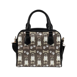 Pug Water Colour Pattern No.1 Shoulder Handbag - TeeAmazing