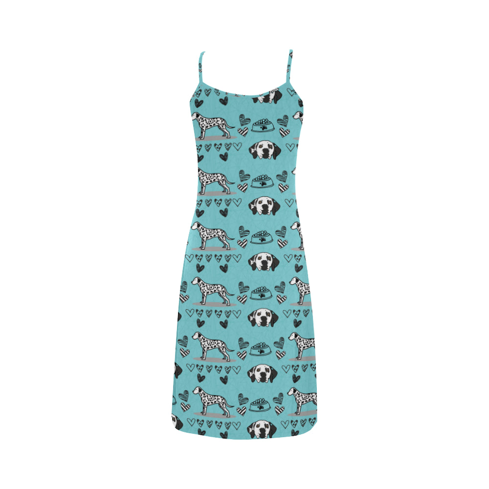Dalmatian Pattern Alcestis Slip Dress - TeeAmazing