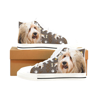 Havanese Dog White Men’s Classic High Top Canvas Shoes /Large Size - TeeAmazing