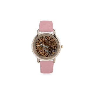 Leopard Women's Rose Gold Leather Strap Watch - TeeAmazing