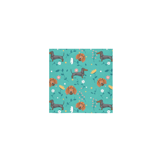 Dachshund Flower Square Towel 13“x13” - TeeAmazing