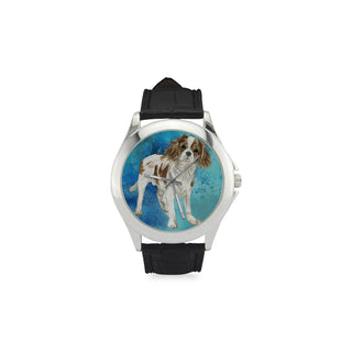 Cavalier King Charles Spaniel Water Colour No.1 Women's Classic Leather Strap Watch - TeeAmazing