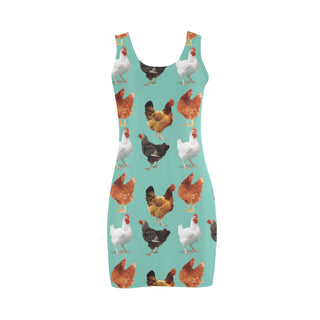 Chicken Pattern Medea Vest Dress - TeeAmazing