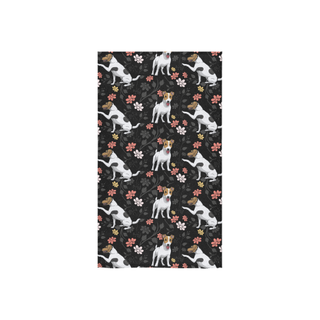 Jack Russell Terrier Flower Custom Towel 16"x28" - TeeAmazing