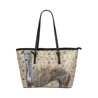 Smart Greyhound Leather Tote Bag/Small - TeeAmazing