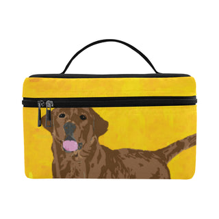Chocolate Labrador Cosmetic Bag/Large - TeeAmazing