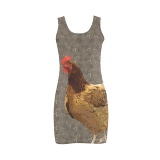 Chicken Footprint Medea Vest Dress - TeeAmazing