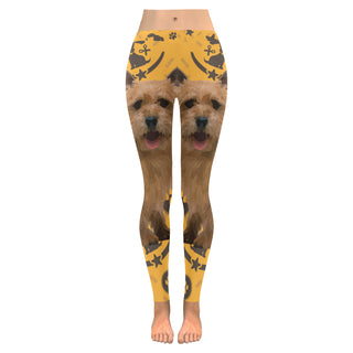 Norwich Terrier Dog Low Rise Leggings (Invisible Stitch) (Model L05) - TeeAmazing
