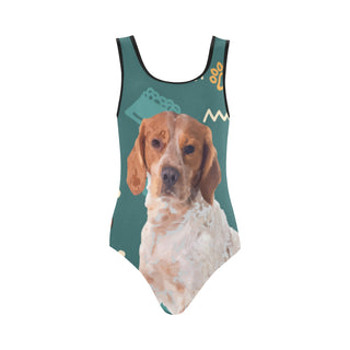 Brittany Spaniel Dog Vest One Piece Swimsuit - TeeAmazing