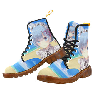 Rem Waifu Black Boots For Women - TeeAmazing