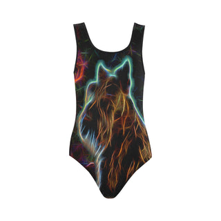 Scottish Terrier Glow Design 2 Vest One Piece Swimsuit - TeeAmazing