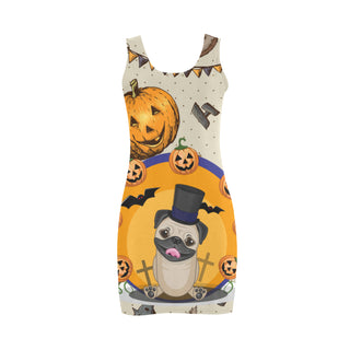 Pug Halloween Medea Vest Dress - TeeAmazing