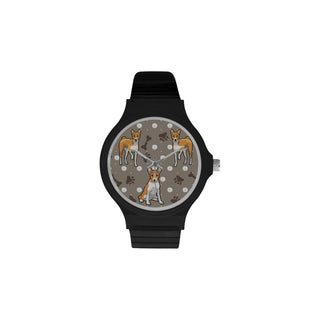 Basenji Unisex Round Plastic Watch - TeeAmazing