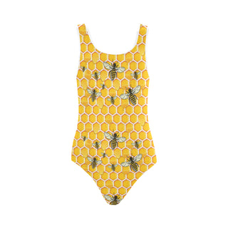 Bee Vest One Piece Swimsuit - TeeAmazing