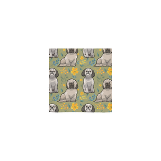 Shih Tzu Flower Square Towel 13“x13” - TeeAmazing