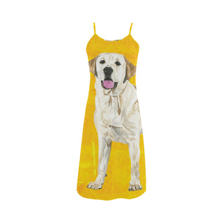 Labrador Retriever Water Colour No.1 Alcestis Slip Dress - TeeAmazing