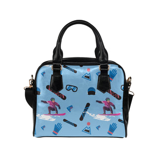 Snowboarding Pattern Shoulder Handbag - TeeAmazing