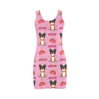 Papillon Pattern Medea Vest Dress - TeeAmazing