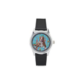 Pit bull Kid's Stainless Steel Leather Strap Watch - TeeAmazing