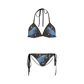 Hyacinth Macaw Parrot Custom Bikini Swimsuit - TeeAmazing