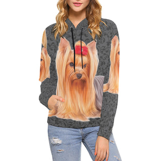 Yorkie Lover All Over Print Hoodie for Women - TeeAmazing