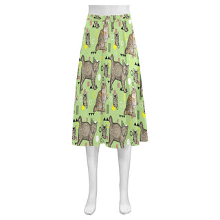 American Bobtail Mnemosyne Women's Crepe Skirt (Model D16) - TeeAmazing