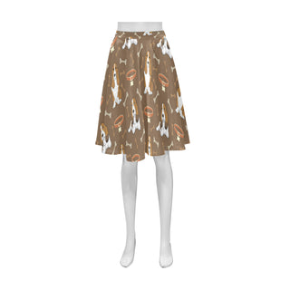 Basset Fauve Athena Women's Short Skirt - TeeAmazing