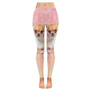 Chihuahua Lover Low Rise Leggings (Invisible Stitch) (Model L05) - TeeAmazing