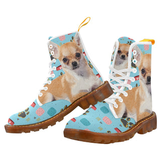 Chihuahua White Boots For Women - TeeAmazing