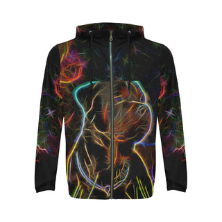 Rottweiler Glow Design 2 All Over Print Full Zip Hoodie for Men - TeeAmazing