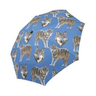 Wolf Pattern Auto-Foldable Umbrella - TeeAmazing