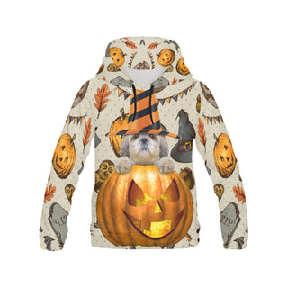 Shih Tzu Halloween All Over Print Hoodie for Women - TeeAmazing