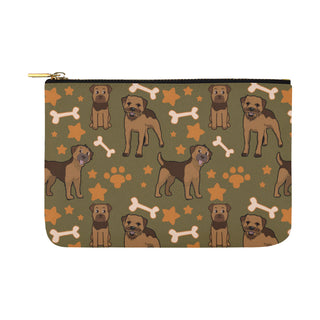 Border Terrier Pattern Carry-All Pouch 12.5x8.5 - TeeAmazing