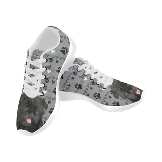 Affenpinschers White Sneakers for Men - TeeAmazing