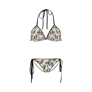 Australian Shepherd Flower Custom Bikini Swimsuit - TeeAmazing