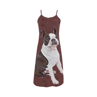 Boston Terrier Lover Alcestis Slip Dress - TeeAmazing