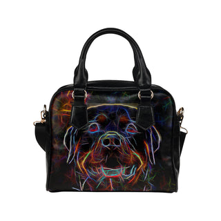 Rottweiler Glow Design 1 Shoulder Handbag - TeeAmazing
