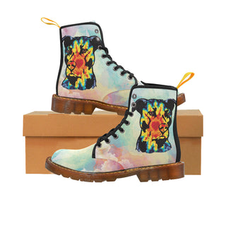 Pit Bull Pop Art No.1 Black Boots For Men - TeeAmazing