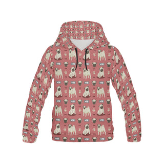 Pug Pattern All Over Print Hoodie for Men - TeeAmazing