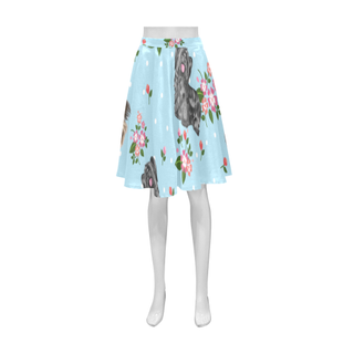 Skye Terrier Flower Athena Women's Short Skirt - TeeAmazing