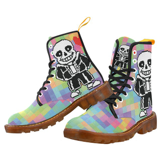 Undertale Black Boots For Women - TeeAmazing