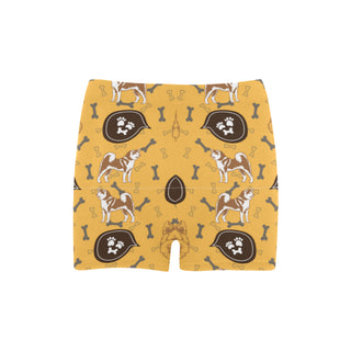 Akita Pattern Briseis Skinny Shorts - TeeAmazing