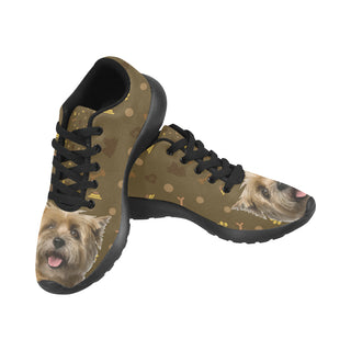 Cairn Terrier Dog Black Sneakers for Men - TeeAmazing