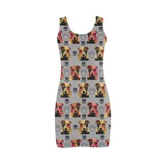 Pit Bull Pop Art Pattern No.1 Medea Vest Dress - TeeAmazing