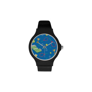 Tennis Pattern Unisex Round Plastic Watch - TeeAmazing