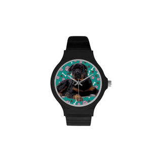 Rottweiler Unisex Round Plastic Watch - TeeAmazing