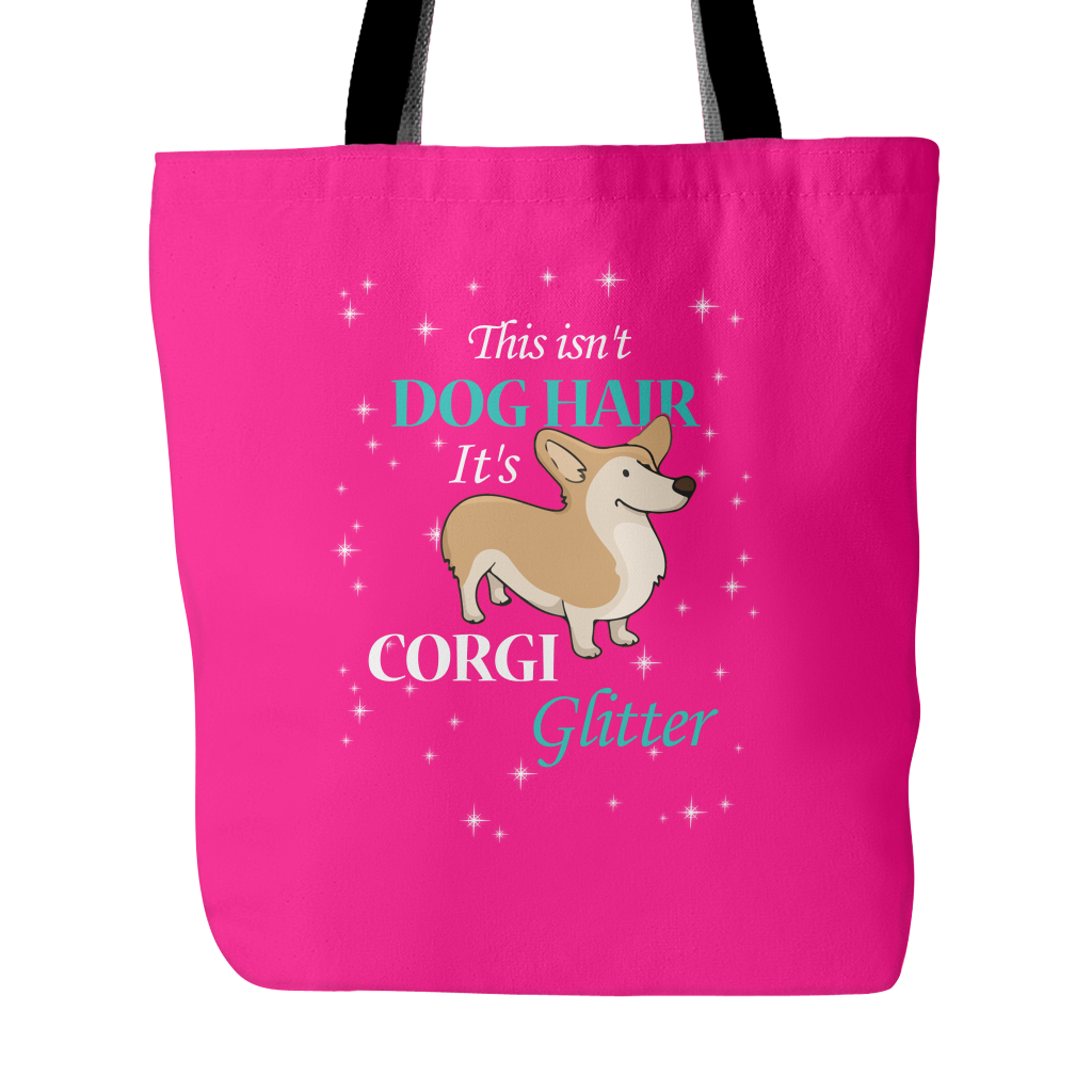 Corgi Glitter Dog Tote Bags - Corgi Bags - TeeAmazing